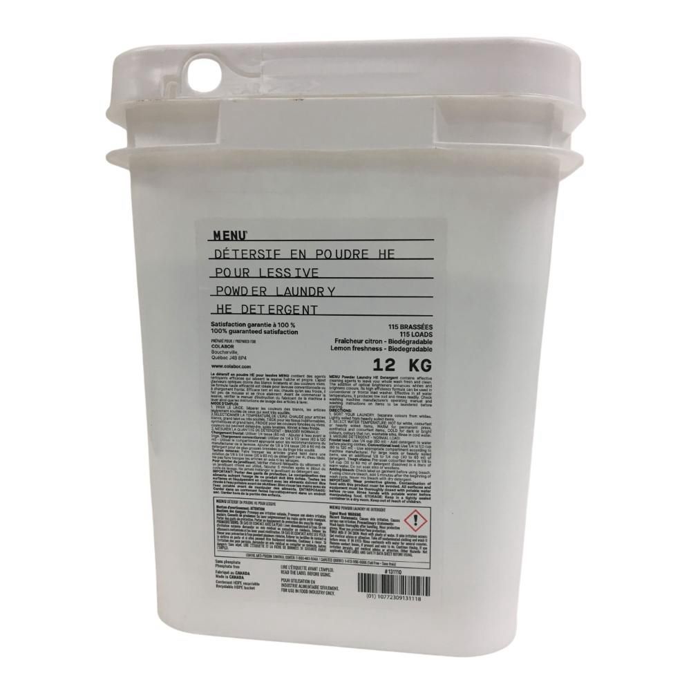 Menu Lessive En Poudre He 115 Charges, 12 Kg