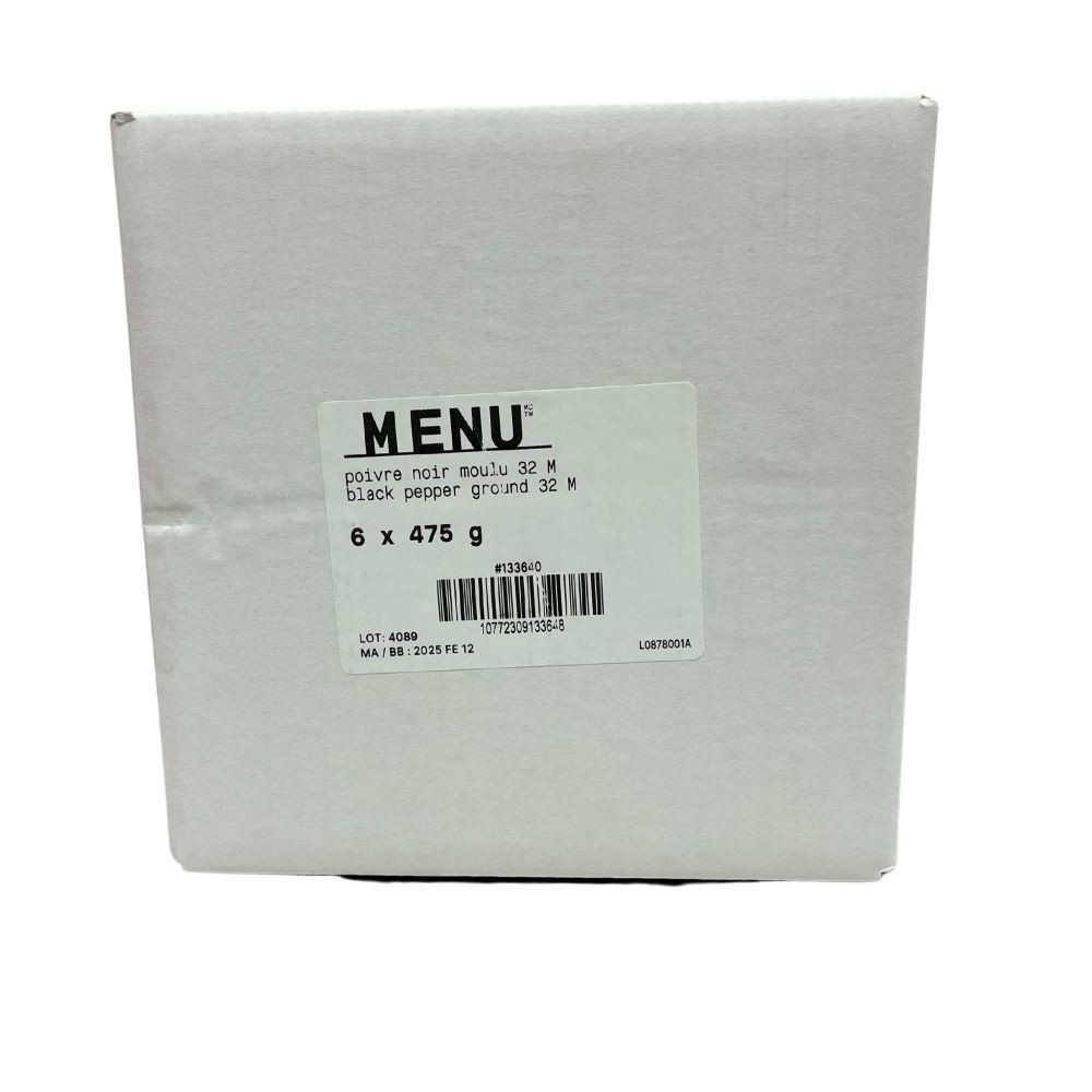 Menu Black Ground Pepper, 475 G -- 6 Per Case