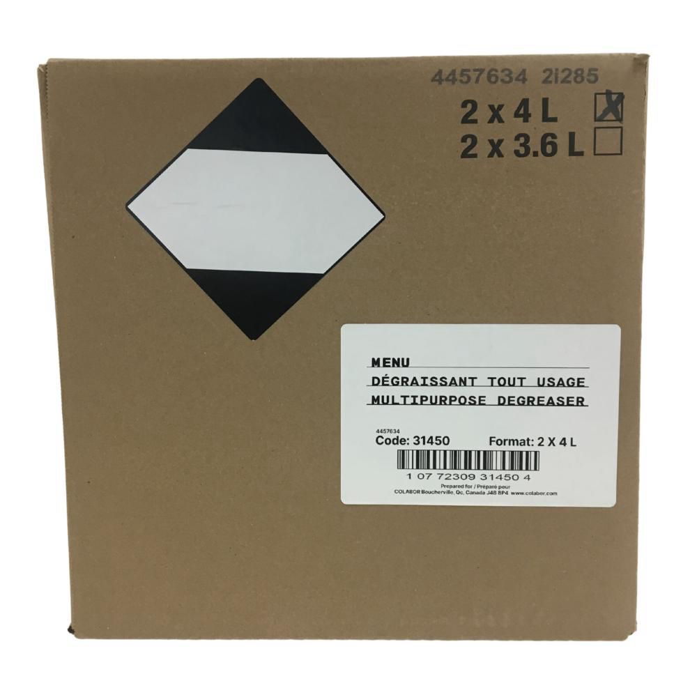 Menu Multipurpose Degreaser, 4 L -- 2 Per Case