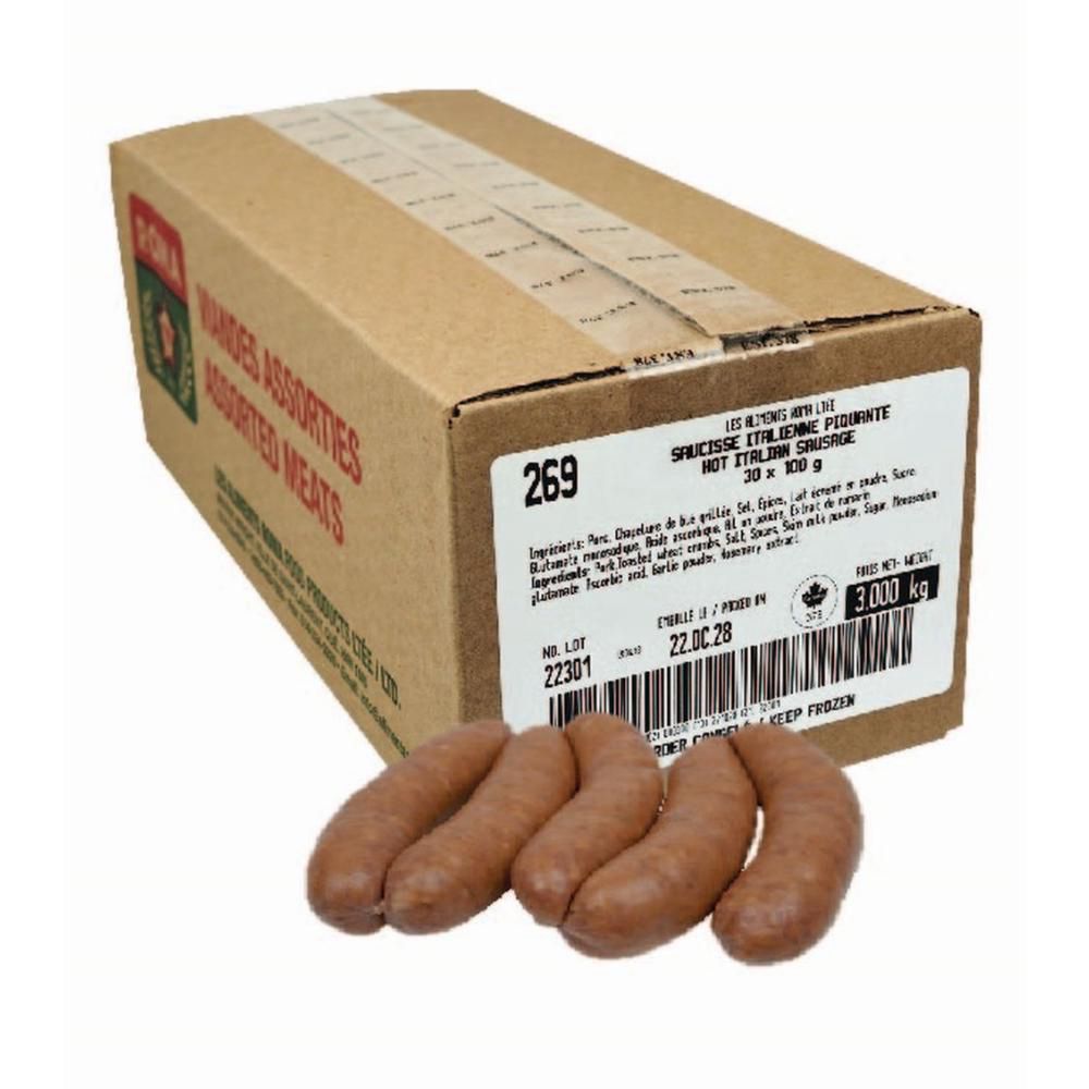 Roma Hot Italian Sausage, 3 Kg