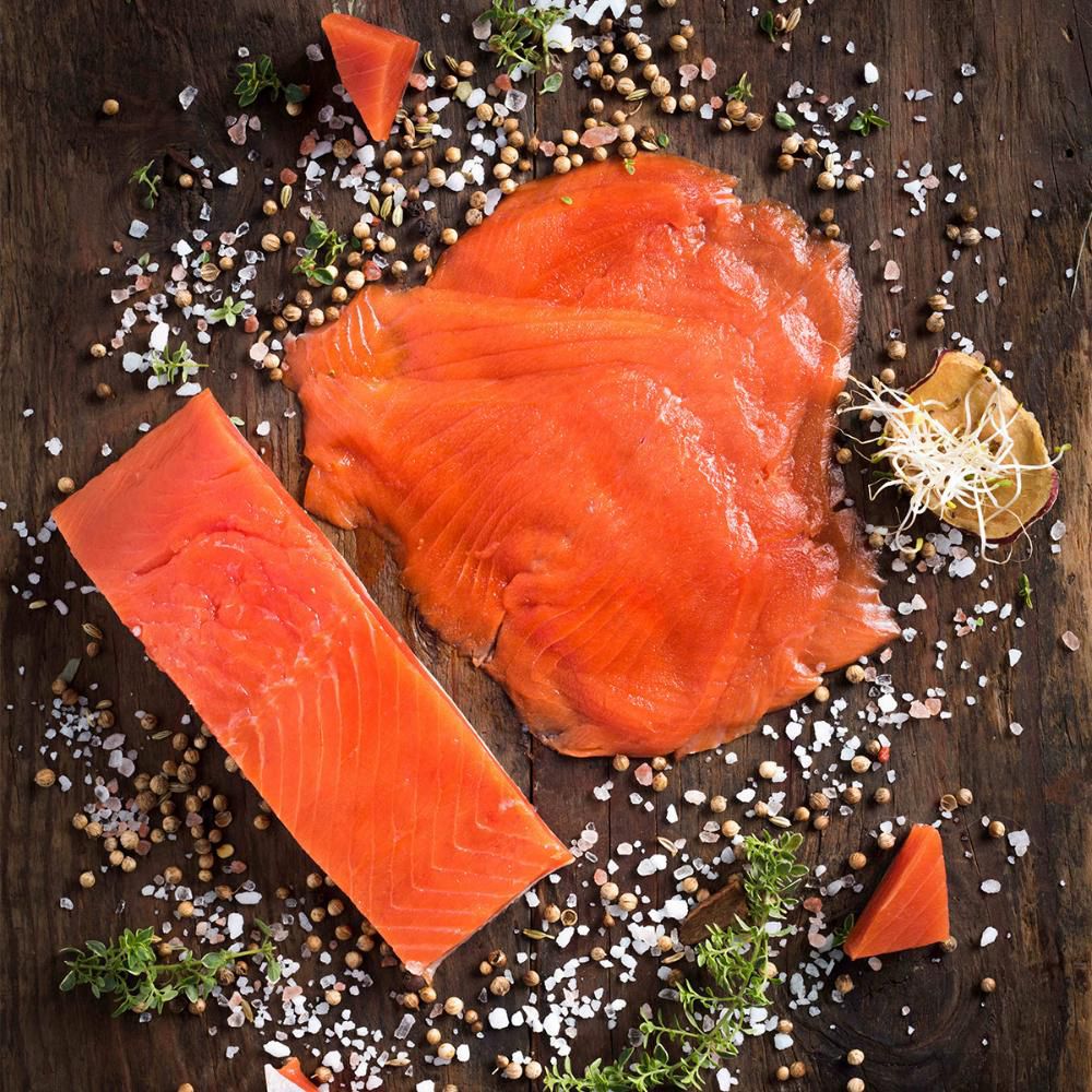 Fumoir Grizzly Saumon Sockeye Fumé Tranché, 715 G -- 7 Par Caisse