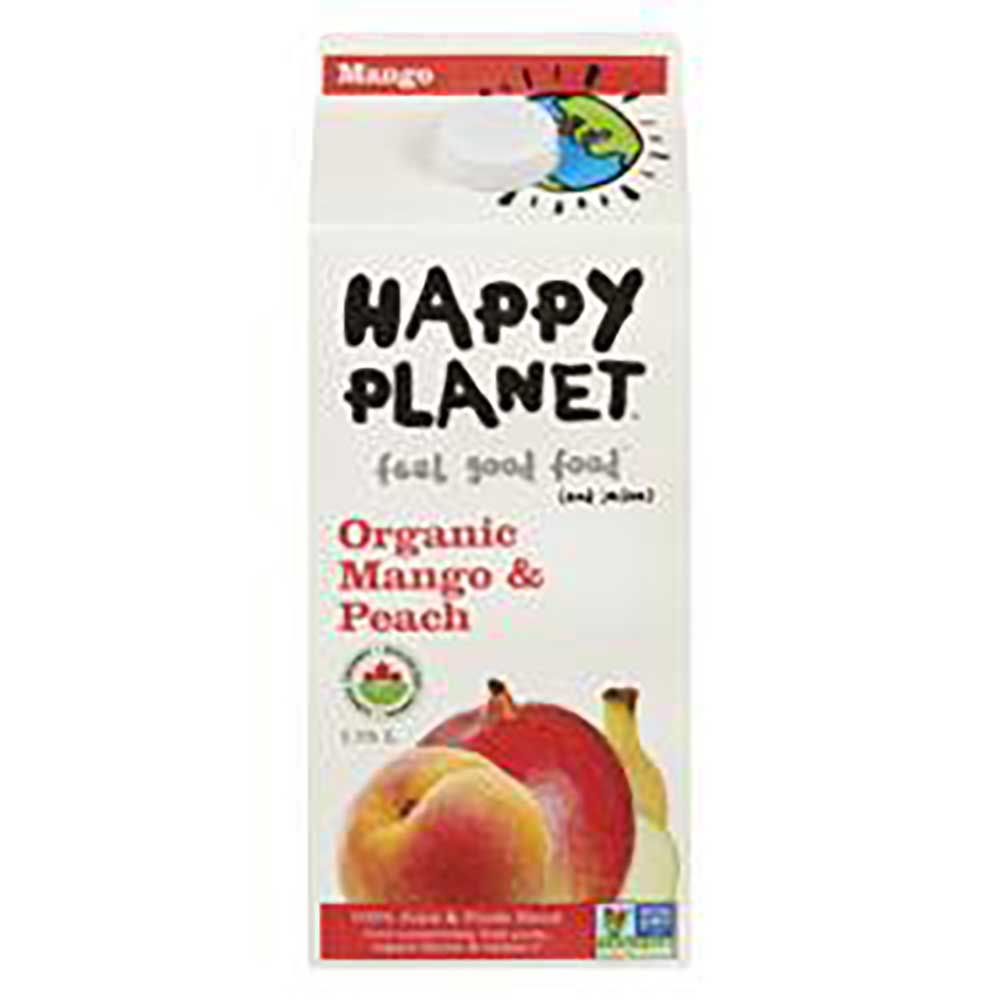 Happy Planet Organic Mango And Peach Juice, 1.75 L -- 6 Per Case