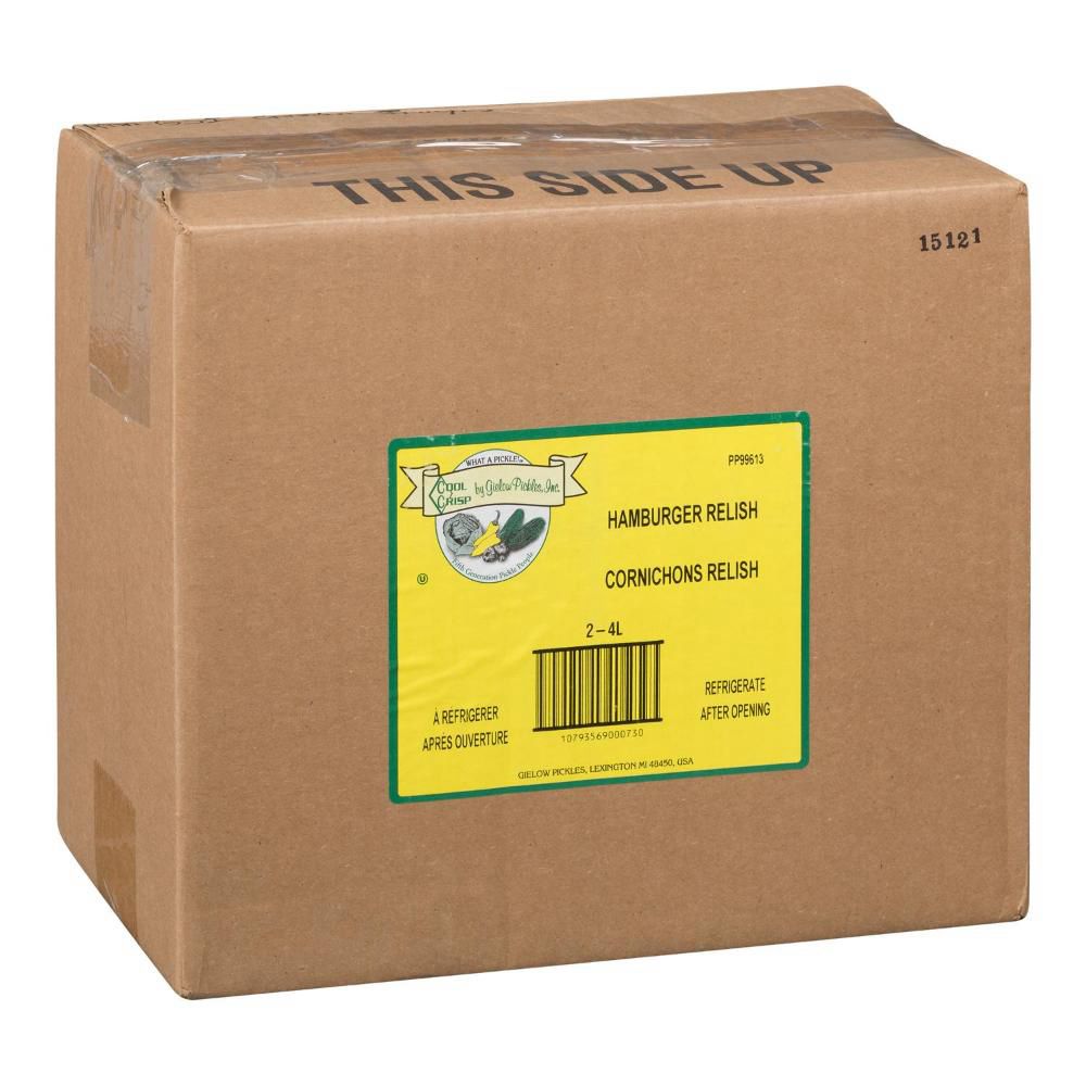Cool Crisp Red Hamburger Relish, 4 L -- 2 Per Case