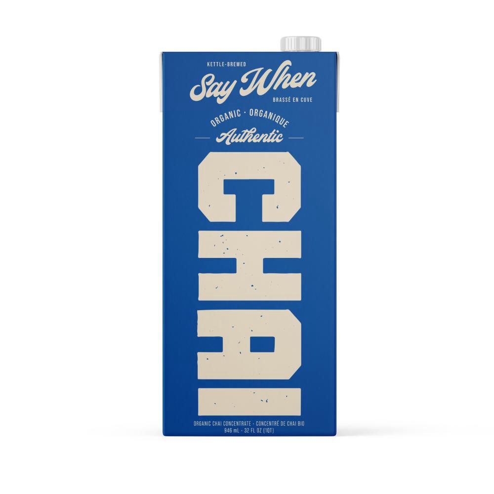 Say When Organic Authentic Chai Concentrate, 946 Ml -- 12 Per Case