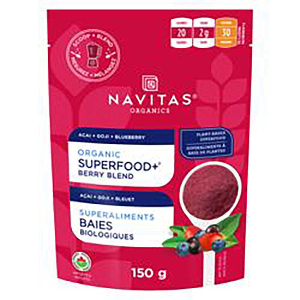 Navitas Organics Mélange De Baies Superfood Plus, 150 G -- 6 Par Boîte