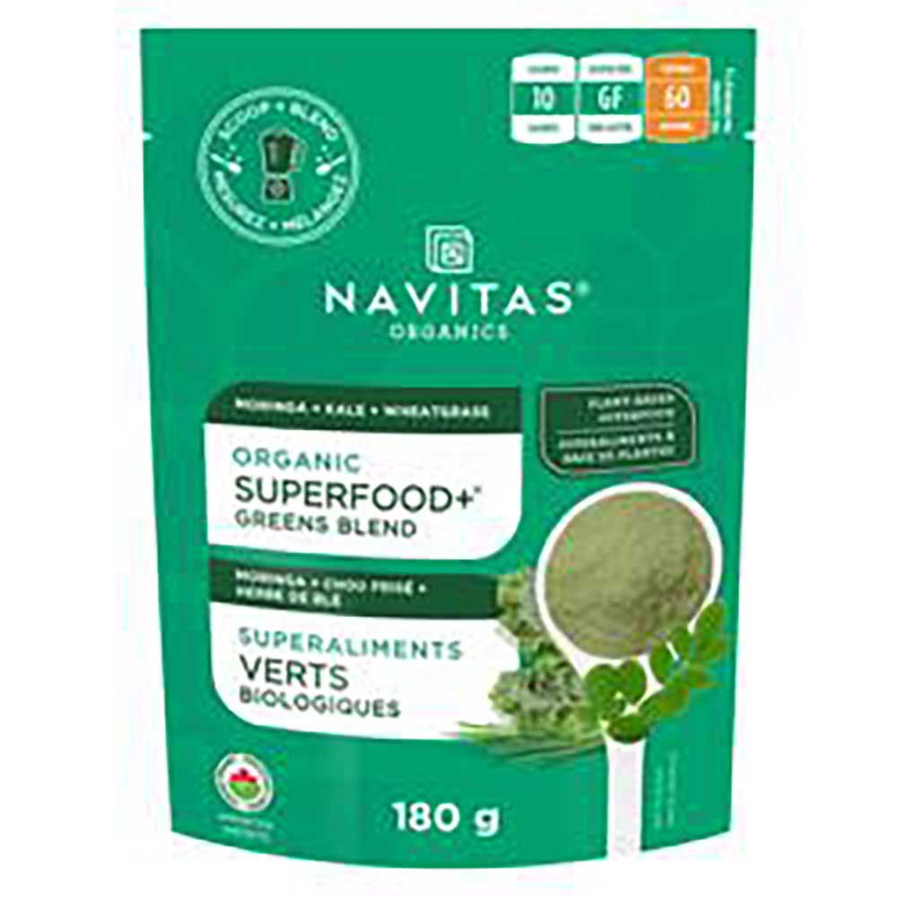 Navitas Organics Mélange De Légumes Verts Superfood Plus, 180 G -- 6 Par Boîte