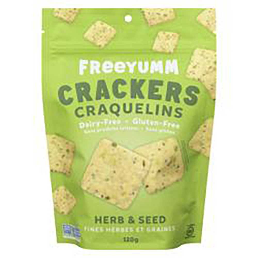 Freeyumm Craquelins Aux Herbes Et Aux Graines, 120 G -- 6 Par Boîte