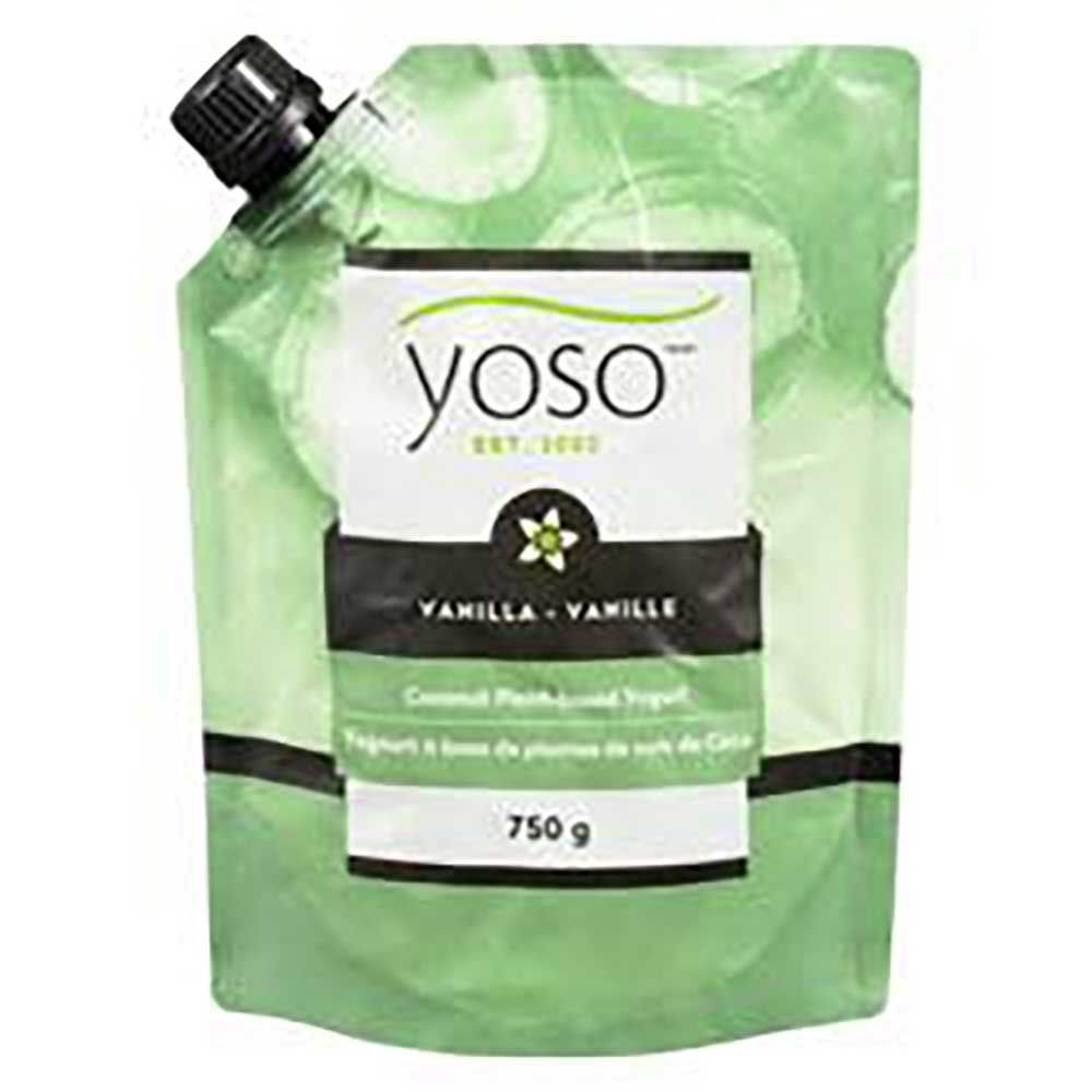 Yoso Yaourt Végétal Crémeux À La Vanille Et À La Noix De Coco, 750 G -- 6 Par Boîte