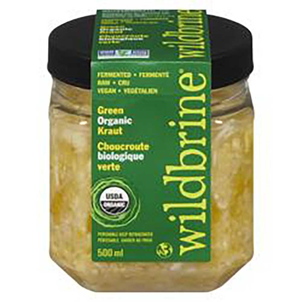 Wildbrine Choux Verts Crus Biologiques, 624 G -- 6 Par Boîte