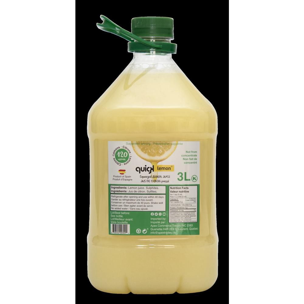 Quick Lemon Juice, 3 L -- 4 Per Case