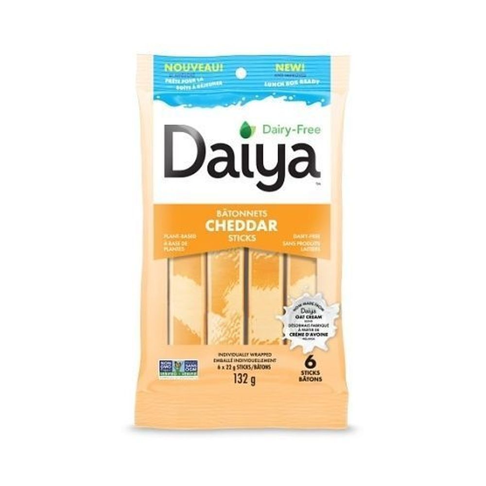 Daiya Bâtonnets De Style Cheddar Sans Produits Laitiers, 132 G -- 8 Par Boîte