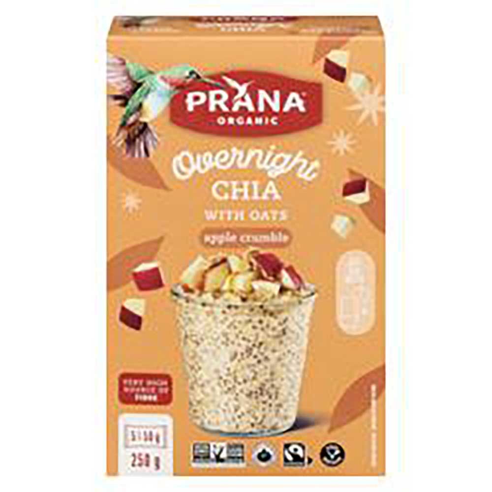 Prana Chia De Nuit Avec Crumble Aux Pommes, 250 G -- 8 Par Boîte