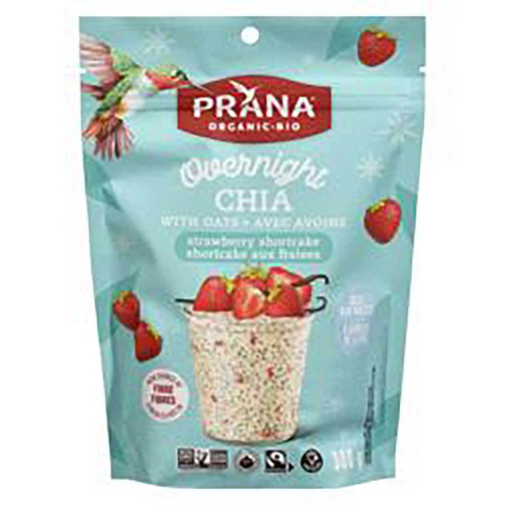 Prana Gâteau Aux Fraises Et Chia Toute La Nuit - Format Familial, 300 G -- 8 Par Boîte