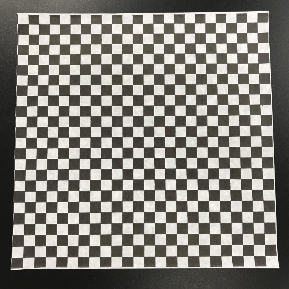 Sanfacon Black Sheet Checker Poly Wax Paper, 12 X 12 In -- 1000 Per Case
