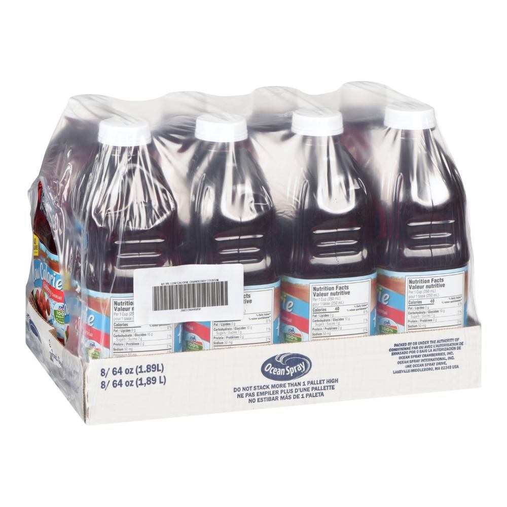 Ocean Spray Low Calorie Cranberry Cocktail Juice, 1.89 L -- 8 Per Case