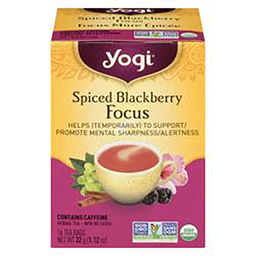 Yogi Tea Focus Mûre Épicée Npn, 16 Count -- 6 Par Boîte