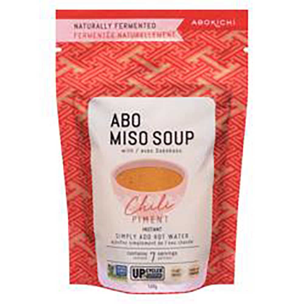 Abokichi Chili Instant Abo Miso Soup, 140 G -- 12 Per Case