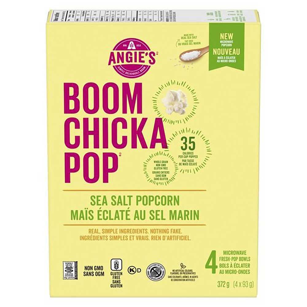 Angie's Boomchickapop 93 G De Maïs Soufflé Au Sel De Mer Pour Micro-ondes, 4 Unités -- 6 Par Boîte