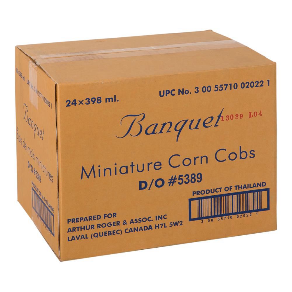 Banquet Whole Mini Corns, 398 Ml -- 24 Per Case