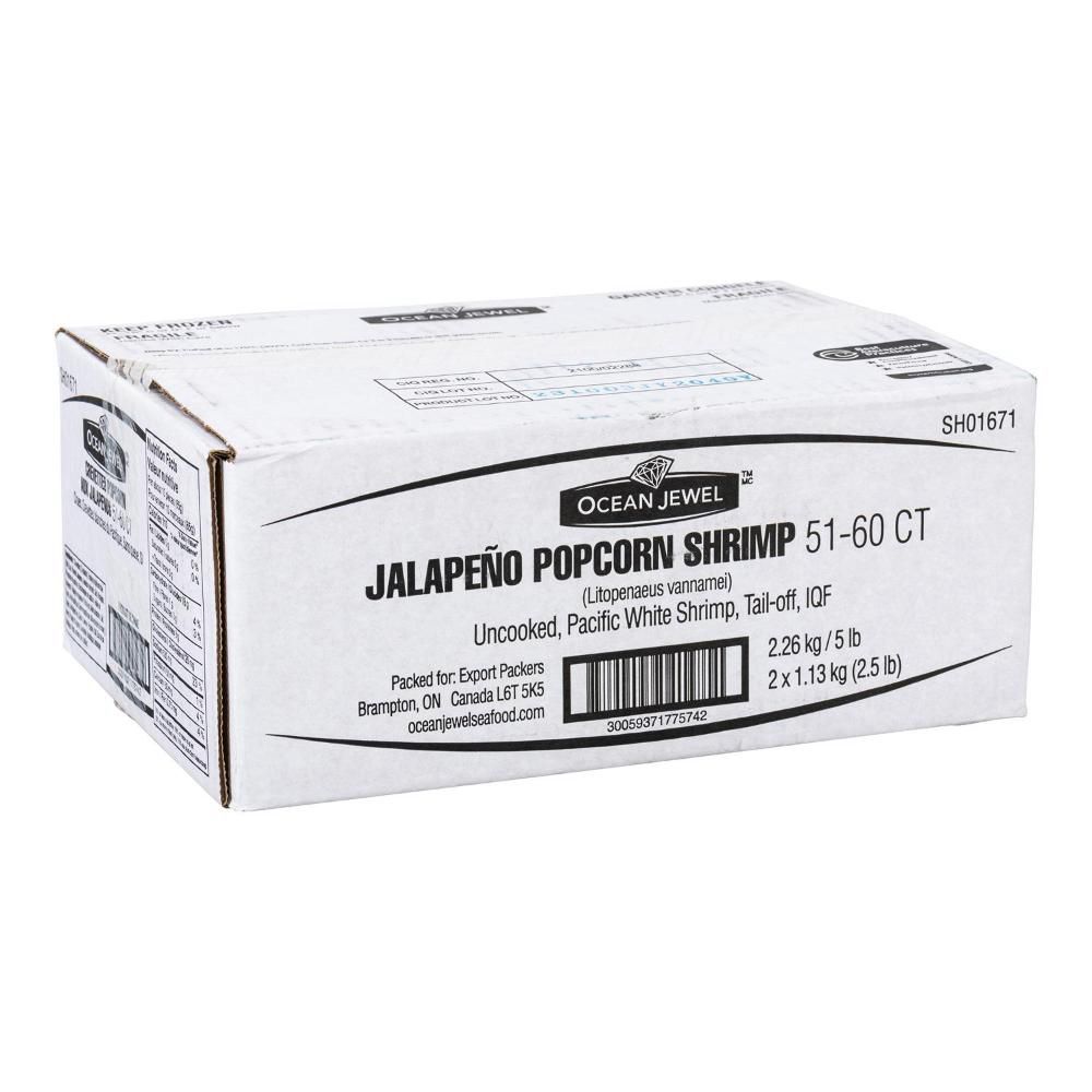 Ocean Jewel 51-60 Jalapeno Popcorn Shrimp, 1.13 Kg -- 6 Per Case