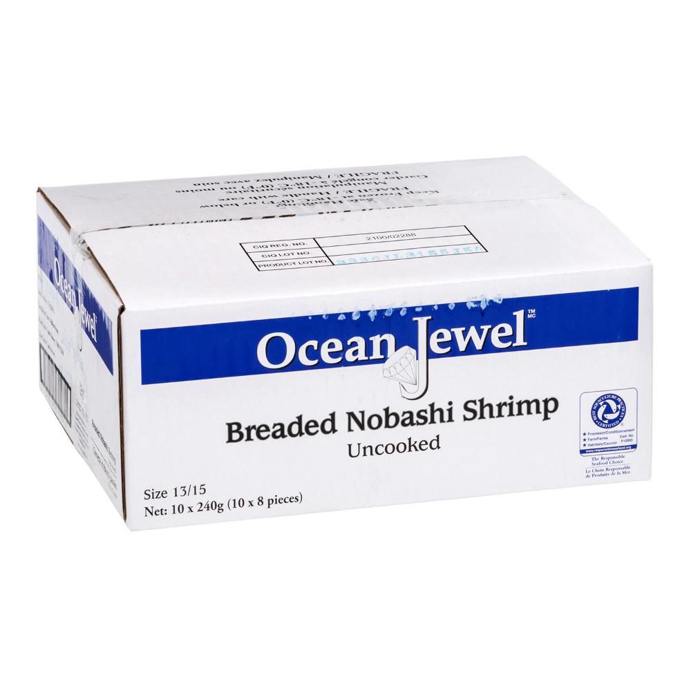 Ocean Jewel 13-15 Nobashi Breaded Shrimp, 8 Count -- 10 Per Case