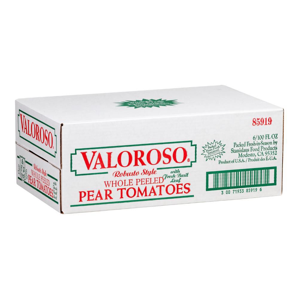 Valoroso Whole Peeled Tomatoes With Basil, 2.84 L -- 6 Per Case