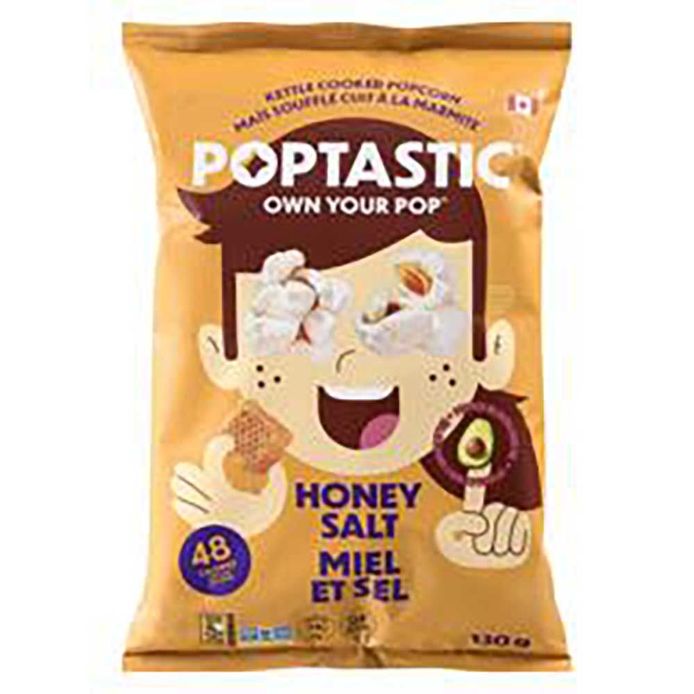 Poptastic Maïs Soufflé Au Miel Et Au Sel, 130 G -- 8 Par Boîte