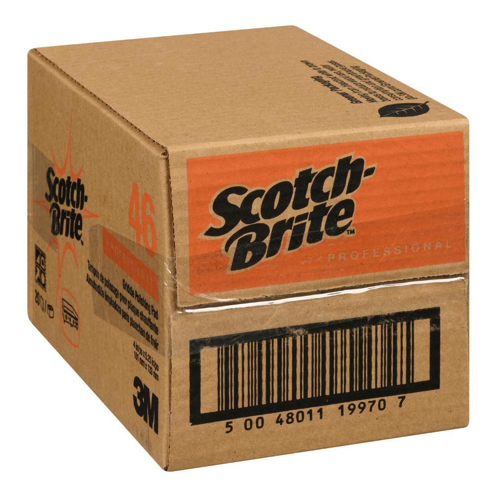Scotch-brite Tampon De Polissage Pour Plaque Chauffante 4 X 5,25 Po, 20 Unités -- 3 Par Boîte