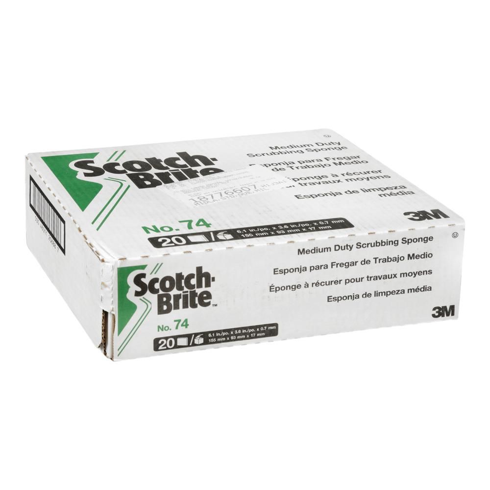 Scotch-brite Éponge À Récurer Moyenne 6,25 X 3,5 Po, 20 Unités -- 20 Par Boîte