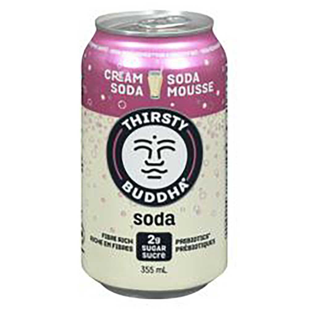 Thirsty Buddha Soda À La Crème, 355 Ml -- 12 Par Caisse