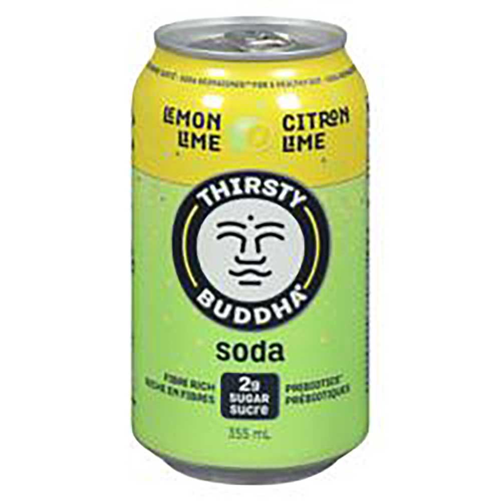 Thirsty Buddha Soda Citron-lime, 355 Ml -- 12 Par Caisse