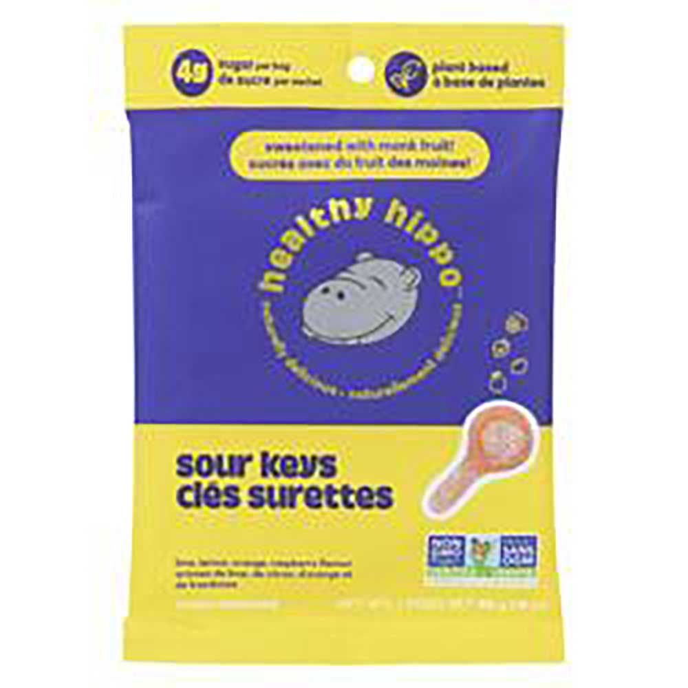 Healthy Hippo Bonbons Sour Keys, 50 G -- 12 Par Boîte