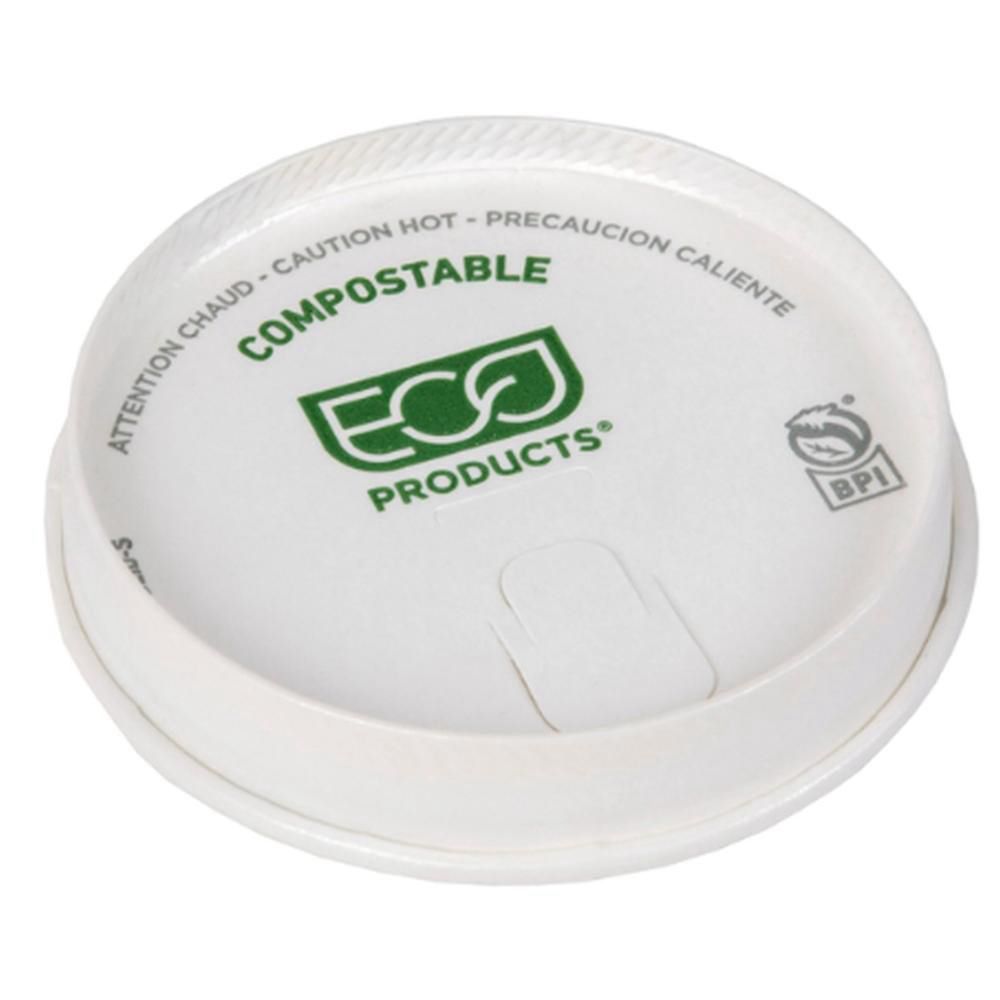 Eco Products Paper Lid For 10-20 Oz Hot Cup, 50 Count -- 20 Per Case