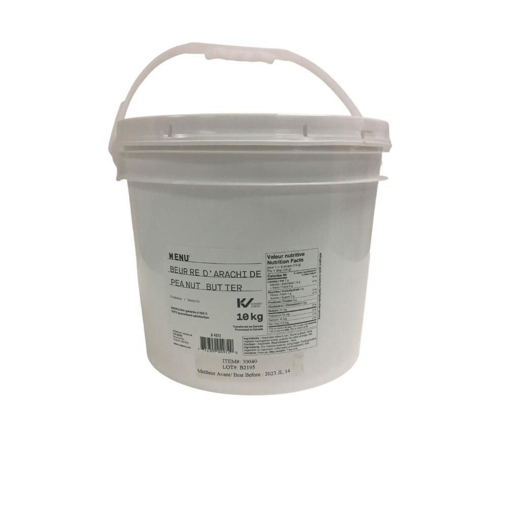 Menu Smooth Peanut Butter, 10 Kg