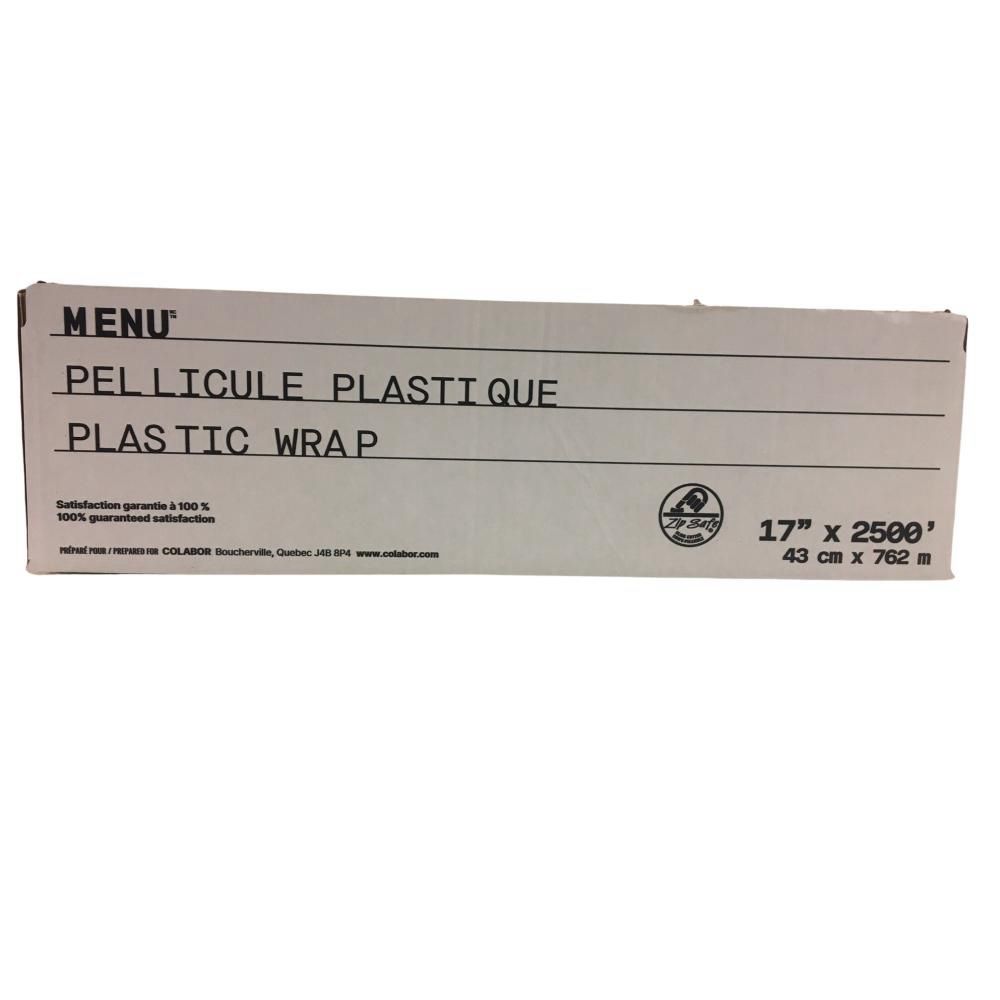 Menu Plastic Wrap, 17 In X 2500 Ft