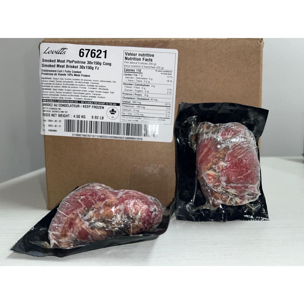 Levitts Bœuf Fumé Tranché À 16 % De Viande, 150 G -- 30 Par Caisse