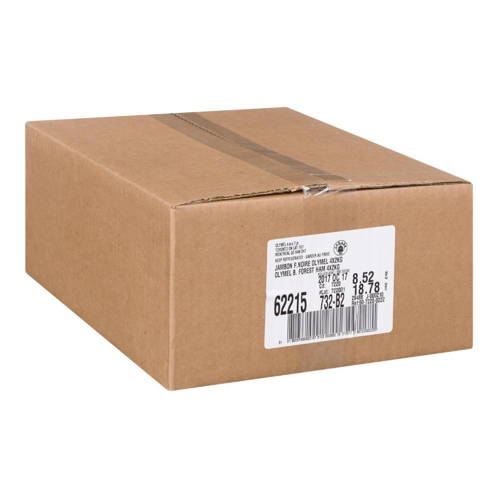 Olymel Black Forest Smoked Ham, 21.3 Kg -- 4 Per Case