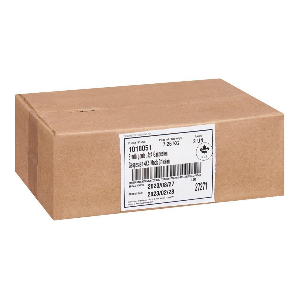 Gaspesien Mock Chicken Meat Loaf, 3.5 Kg -- 6 Per Case