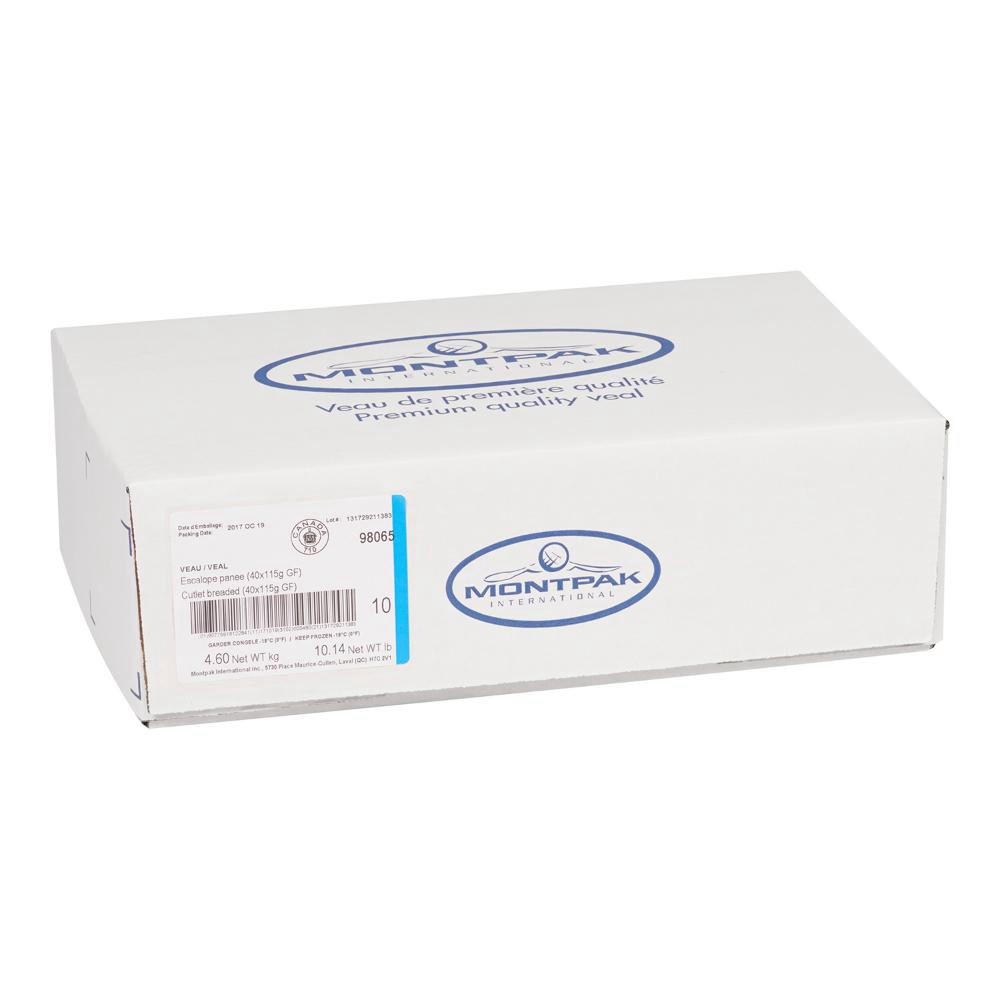Montpak Escalope De Veau Panée, 115 G -- 40 Par Caisse