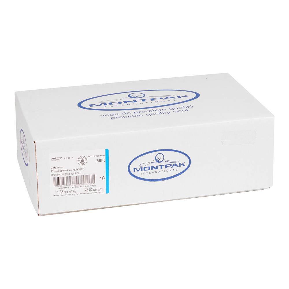 Montpak Grain Fed Netted Boneless Veal, 3.3 Kg -- 3 Per Case