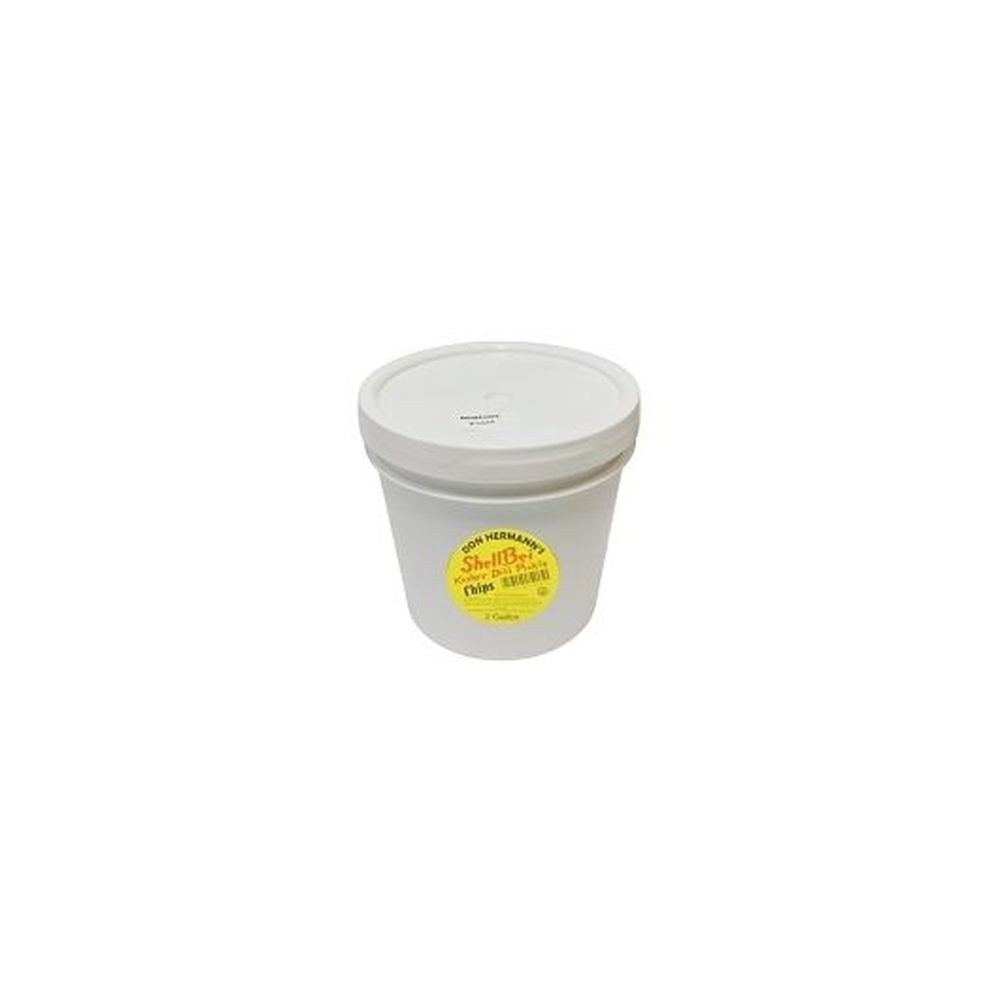 Shellbei Kosher Krinkle Cut Dill Pickle Chips, 2 Gallon