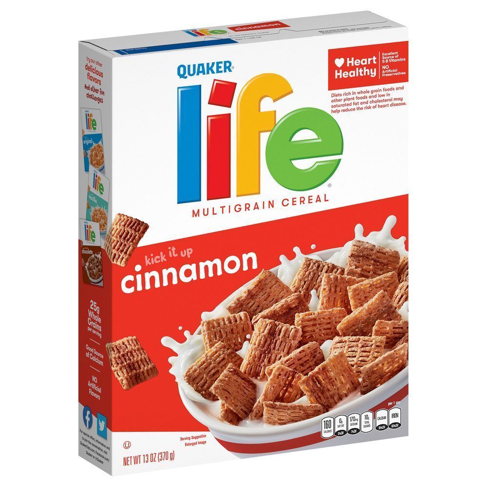 Quaker Life Multigrain Cinnamon Cereal, 13 Ounce -- 12 Per Case