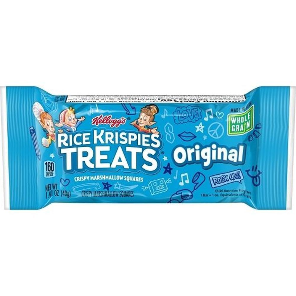 Rice Krispies Treats Whole Grain Bar, 1.41 Ounce, 20 Count -- 4 Per Case