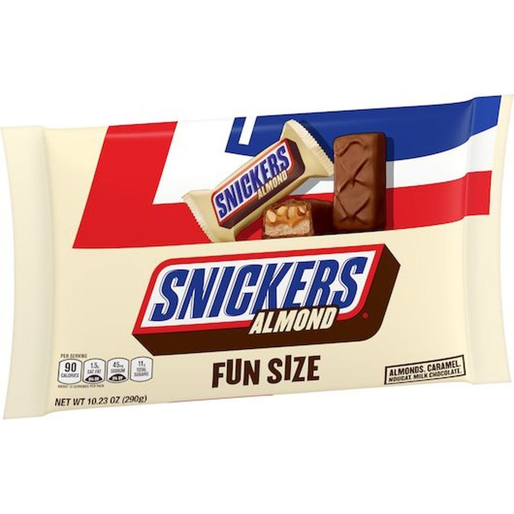 Snickers Almond Fun Size Chocolate Candy Bar, 10.23 Ounce -- 12 Per Case