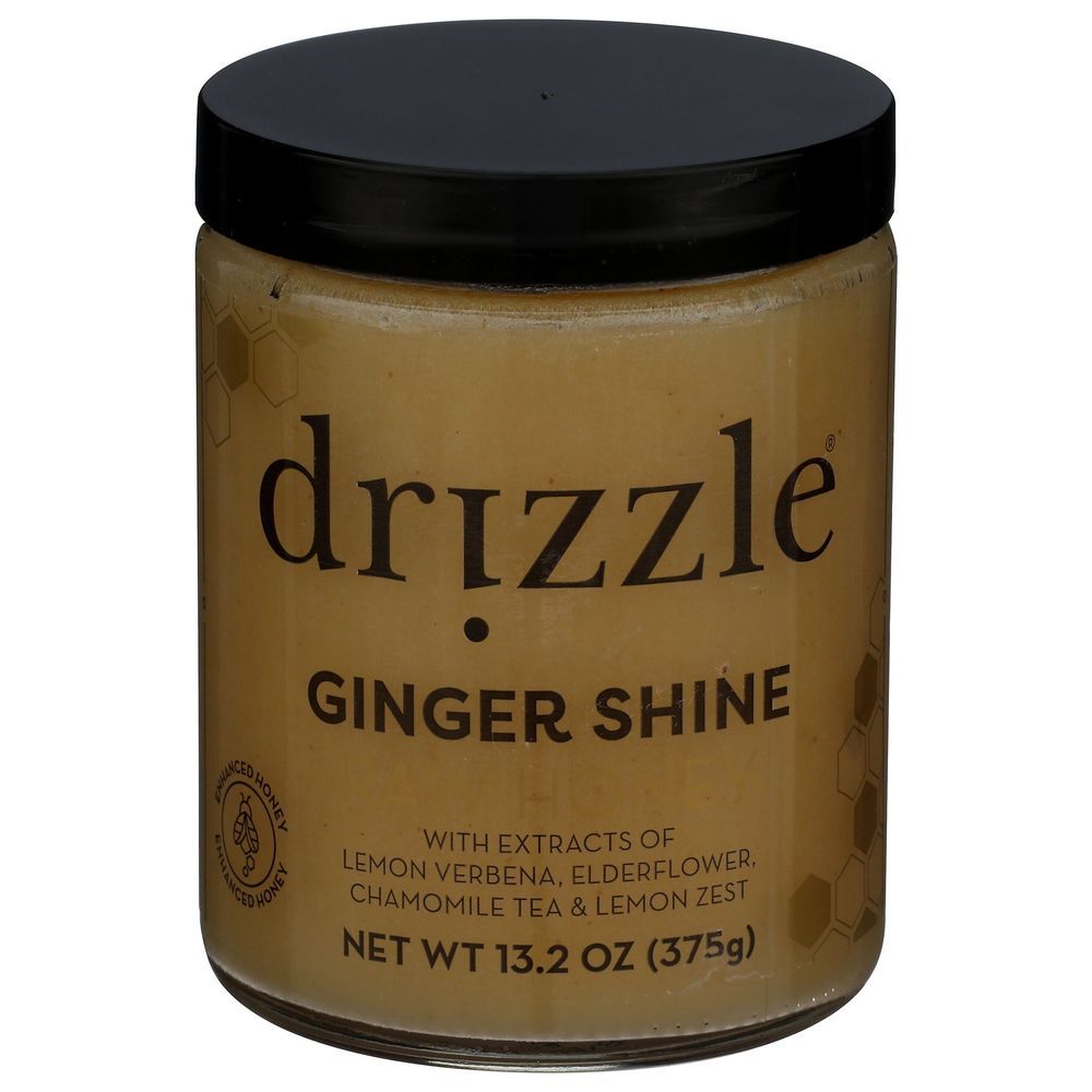 Drizzle Ginger Shine Raw Honey, 13.2 Ounce -- 6 Per Case