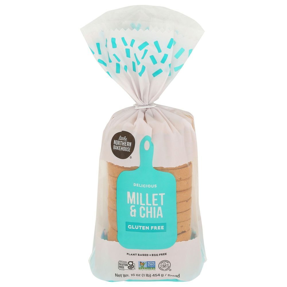 Little Northern Bakehouse Gluten Free Millet And Chia Bread, 16 Ounce -- 6 Per Case