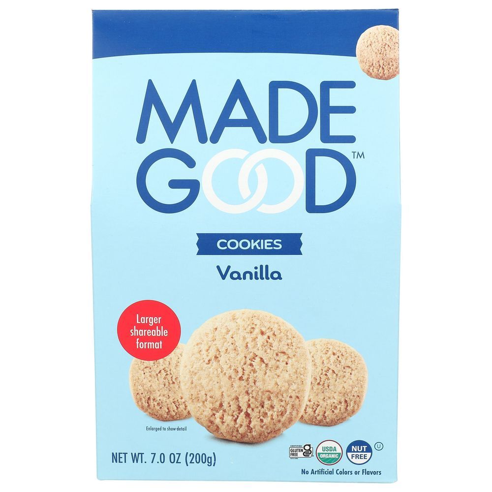 Madegood Organic Vanilla Crunchy Cookies, 7 Ounce -- 6 Per Case
