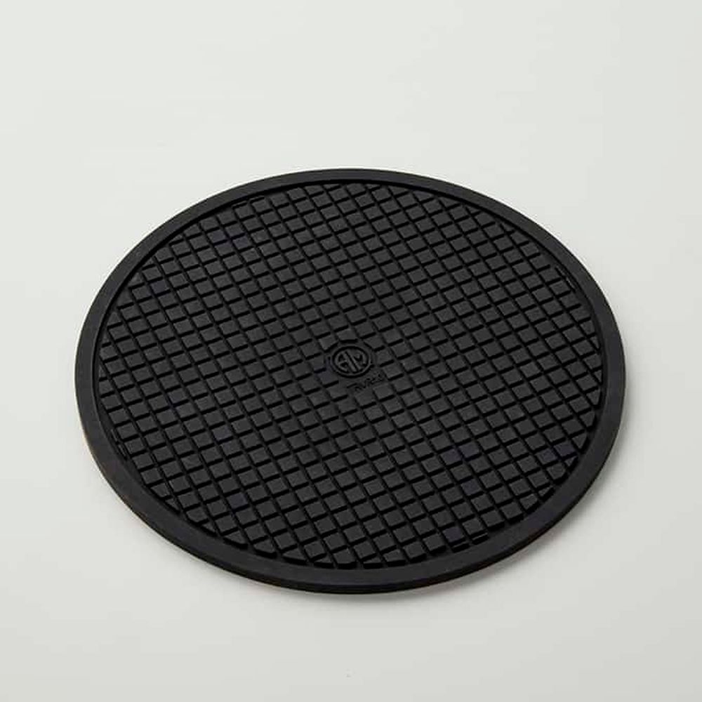 American Metalcraft Black Silicone Round Trivet, 10 X 10 X 1/4 Inch