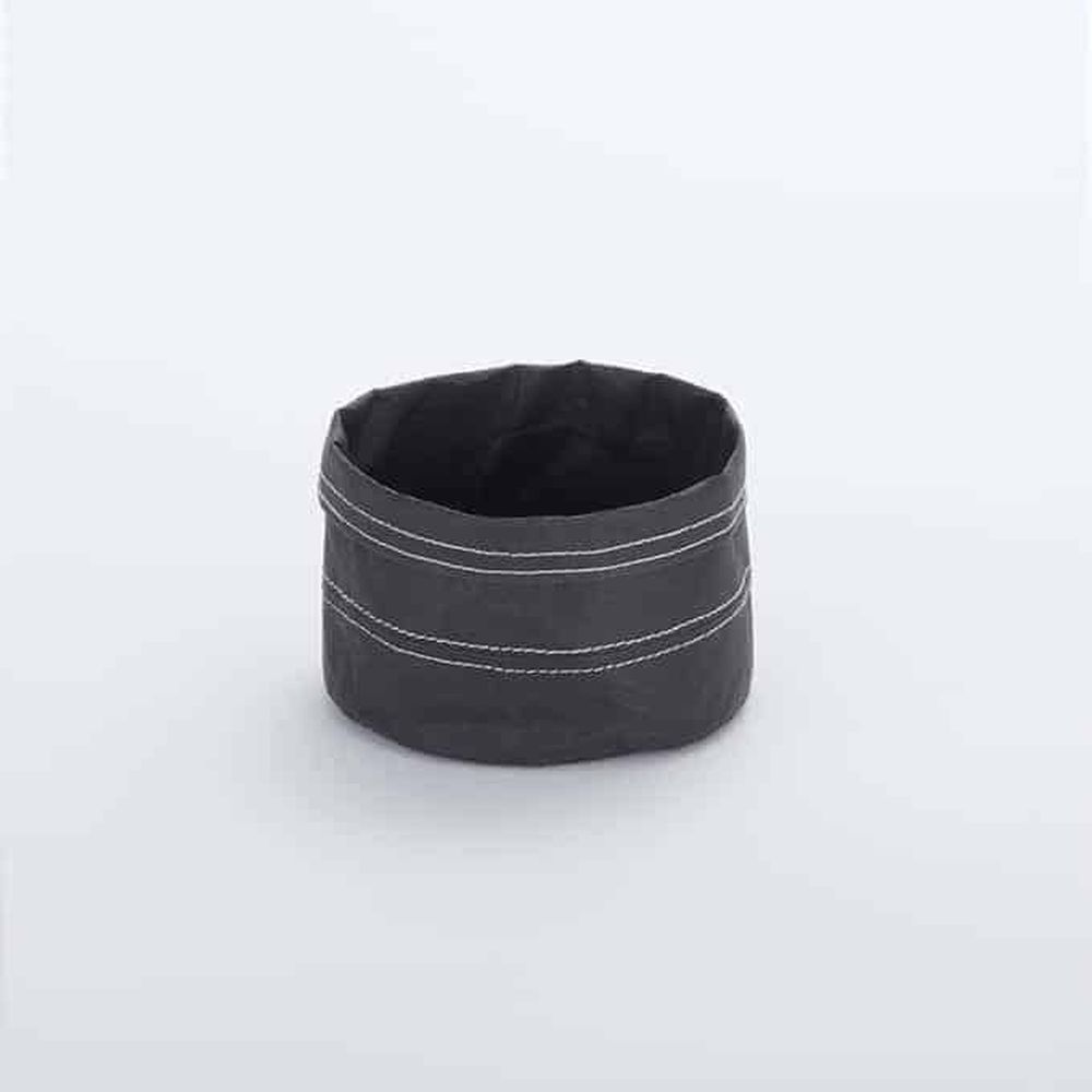 American Metalcraft Black Kraft Paper Bag, 5 Inch Dia. X 4 Inch Height