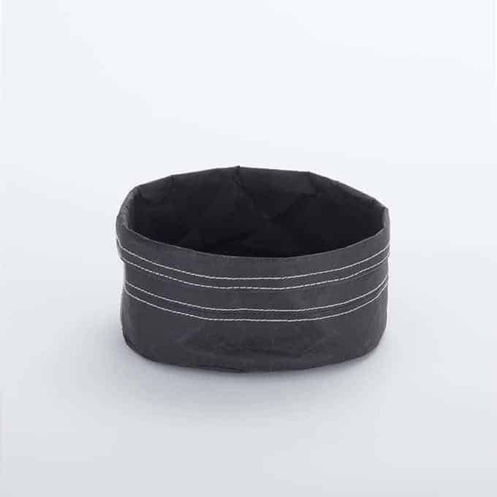 American Metalcraft Black Kraft Paper Bag, 7 Inch Dia. X 4 Inch Height